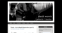 Desktop Screenshot of davidmorrisguitar.com