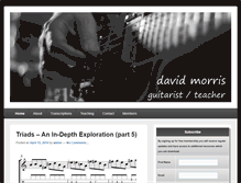 Tablet Screenshot of davidmorrisguitar.com